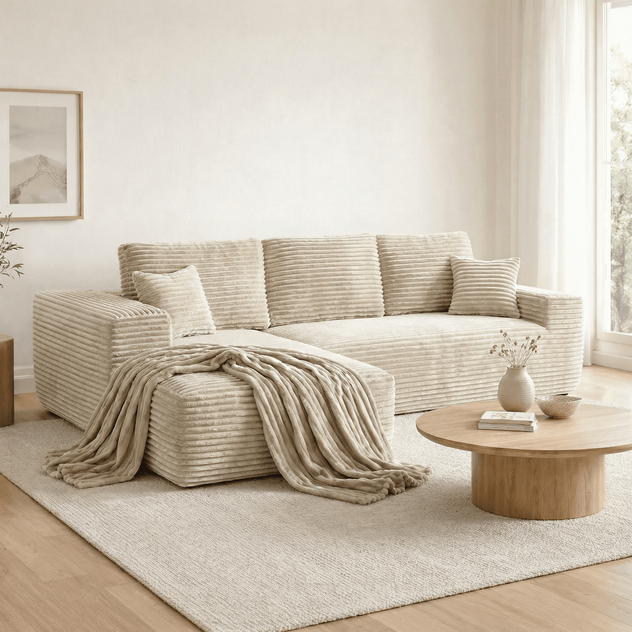 The Meridius - Sofa with Chaise Lounge